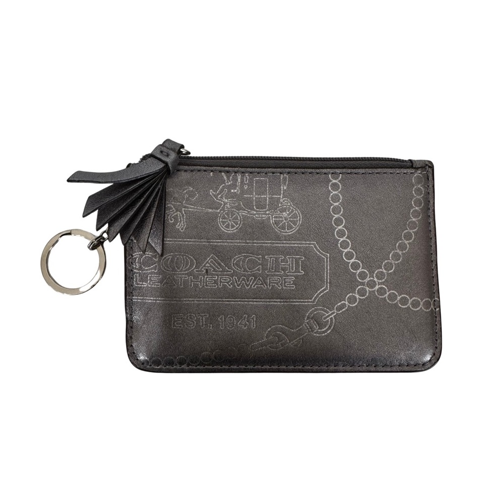 Coach Leatherware Black Keychain Wallet